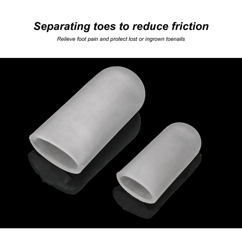 10 Pairs Toes Protector Soft Silicone Prevent Friction Different Size