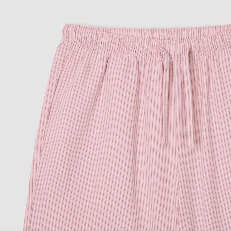 JAJU [JAJU] Women's Seersucker 5-Part Pajama Set_Dark Pink