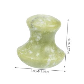 FOMIYES 4pcs Mushroom Shaped Jade Facial Massage Tools Set Guasha Scraper Roller for Skin Care Portable Beauty for Neck Enhances Absorption of Serums Cooling Natural Jade Design