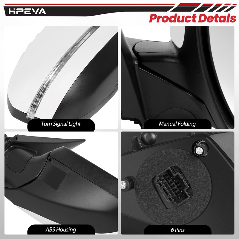 2014 2015 Right Passenger Rear Door Mirror Compatible with Kia
