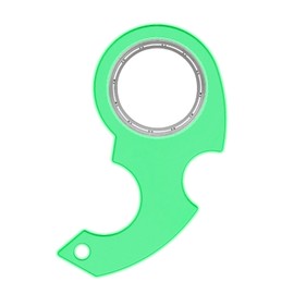 2Pcs Green Keychain Spinner, Keyring Fidget Ring Toy, Portable Keychain Spinner Novelty Keychain Fidget Toy for Exercising,Spinning Keychain Toy Gifts Adult Men Fidget Spinners，Toys and Games