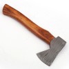 Unbranded Hand-Forged Damascus Steel Axe,Viking Bearded Axe, Sheesham Wood Handle