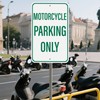 YIKIADA 2 Pack Motorcycle Parking Only Sign 18 × 12
