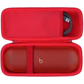 Lebakort Storage Case Compatible with Beats Pill - Wireless Bluetooth Speaker (Statement Red Case)