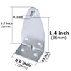 4pcs Metal Hold Down Brackets Blind Bottom Rail Holder Replacements