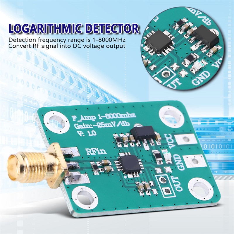 AD8310 Logarithmic Detector RF Signal Log Output Power Meter 1-8000MHz