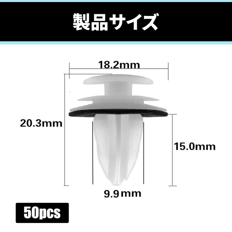 BOJIDO Retainer Clips, Door Trim, Rivets, Automotive Interior Clips, Car
