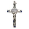 GTBITALY 10.674.31 ms Cross of Saint Benedict Silver with Mosaic