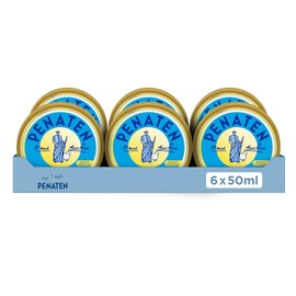 Penaten Cream (6 x 50 ml), Baby Wound Protection Cream with Moisture Protection & Skin Protection, Soothes & Protects Immediately Delicate Baby Skin Thanks to Zinc Oxide, Lanolin & Panthenol, New Formula with Proven 3-Phase Protection