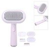 5 in 1 Pet Slicker Brush One Button Hair Removal