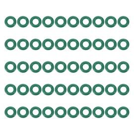 PATIKIL Fluorine Rubber O-Ring 6mm OD 3mm ID 1.5mm Width, 50Pcs Metric FKM Sealing Gasket Replacement for Seal Plumbing and Faucet Hose Machinery Plumbing Valves, Green