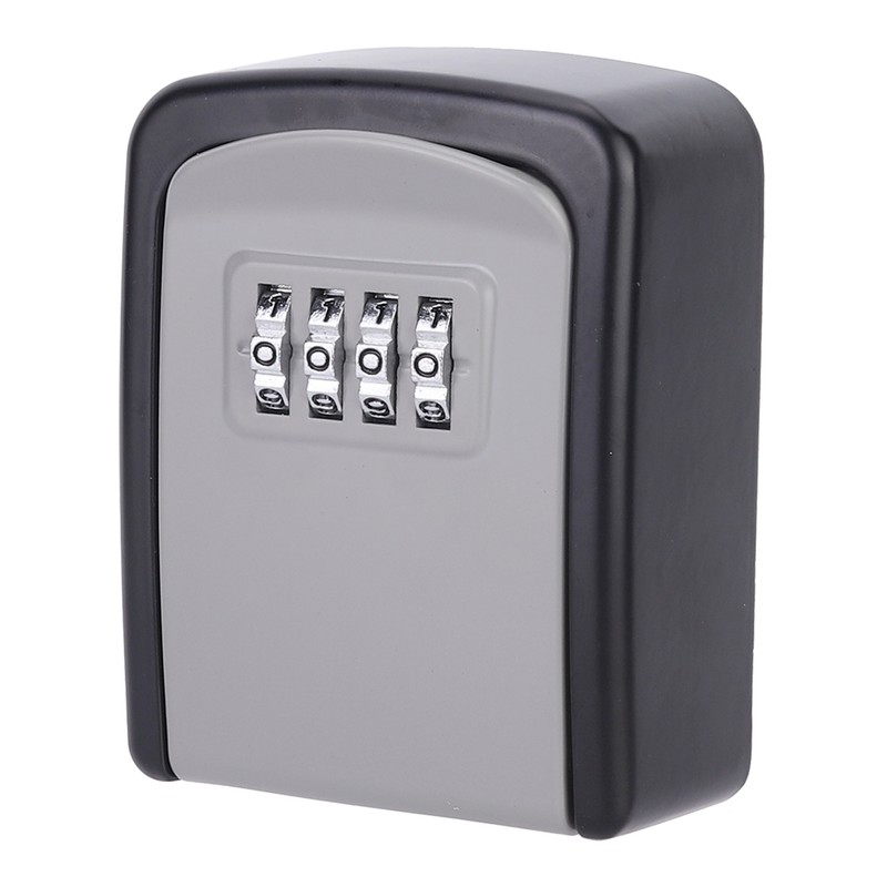 4 Digit Combination Password Key Lock Box Wall Mount Safety
