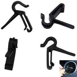 YehVeh 20 Pack Car Vent Hook Hanger Replacement Clips Mount Key Holder for Car Air Vent Pouch Storage Bag Organizer with Pocket Hanging Phone Holder Newspaper Bags Car Trash Bag Face Mask