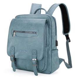 Montana West Laptop Backpack Purse for Women Men Unisex Vintage Backpack Casual Daypack for Travel Work with USB Charging Port