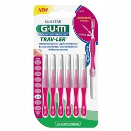 Gum Trav-ler Interdental Brush 1612 1,4mm Fuchsia 6 Items
