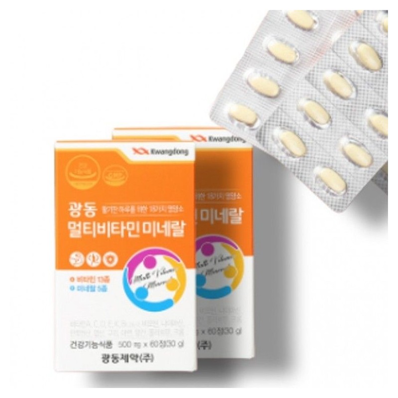 Guangdong Balanced intake once a day Guangdong Multivitamin Mineral 500mg_60