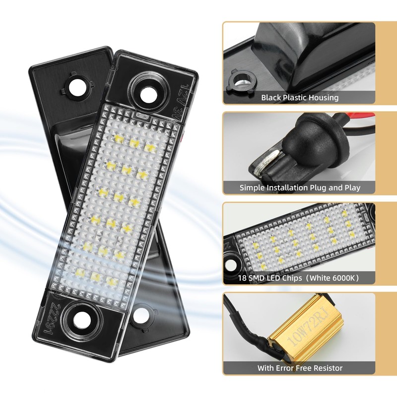 NEIFILES LED License Plate Lights Compatible with Chevy Cruze 2009-2023