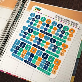 Mount Cleverest Everest Reading Book Funny Humor Planner Calendar Scrapbooking Crafting Sticker Set