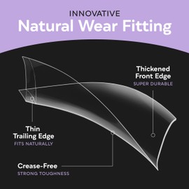 SUNUV Long Straight Nail Tips, 500 PCS Fake Nails 10 Sizes Extra Long Natural C Curve Soft Acrylic Press On Nail Extensions for Salon and DIY at Home