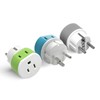 OREI Denmark Power Plug Adapter with 2 USA Inputs -