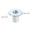 sourcing map M6 T-nuts, 50pcs Carbon Steel Tee Nut Round