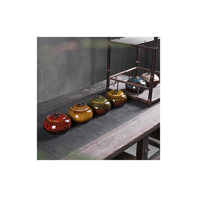 Ceramic Storage Jars, Exquisite Glaze Food Canisters for Kitchen Spice