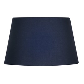 Oaks Lighting Cotton Drum Shade, 8-inch, Navy, Fabric