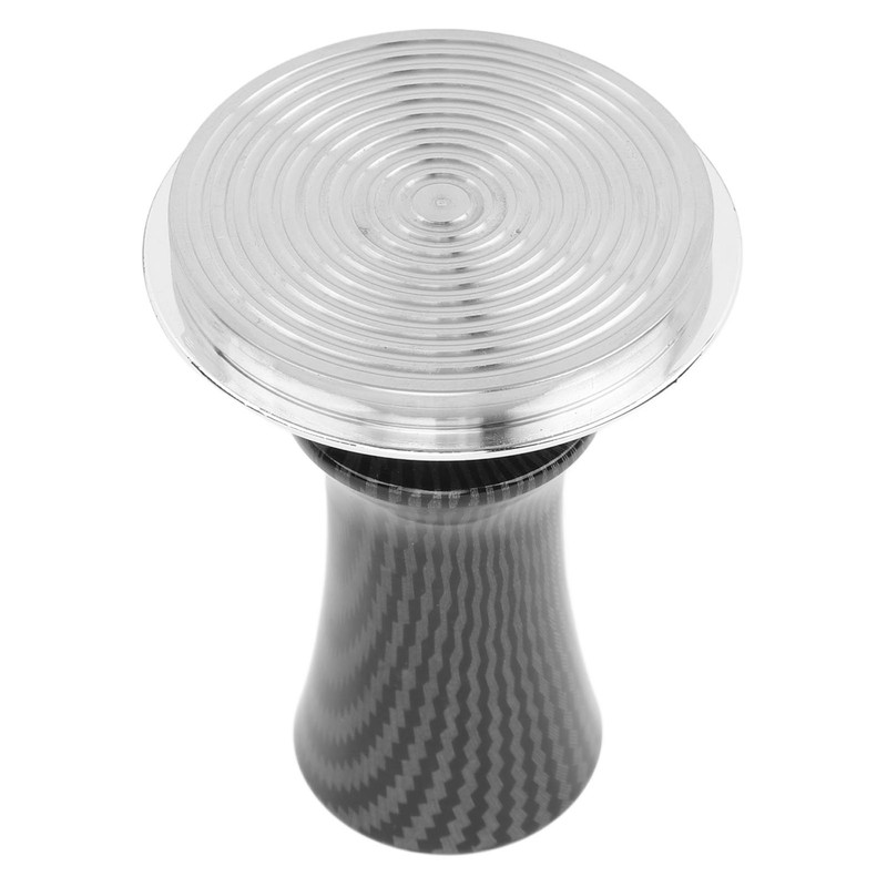 Coffee Hand Tamper 53mm Stainless Steel Balanced Base Carbon Fiber