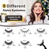 Reusable Self Adhesive Eyelashes Without Glue - 5 Pairs Natural