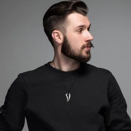 Cupimatch Couple Necklace Bracelet Jewellery Set Stainless Steel Heart Puzzle King Queen Pendant Chain Pearl Bracelet Cubic Zirconia Curb Chain Partner Bracelet Friendship Bracelet Women Men Bangle,