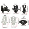 WATERBELINE 10 Piece Bonnet Support Rods Clip Clamp D40 ABS