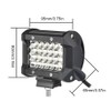 24LED 4 Row 72W LED Vehicle Work Light IP67 Waterproof