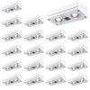 JOFIOS Solar Fence Lights 20 Pack, 50 Lumens Outdoor Solar
