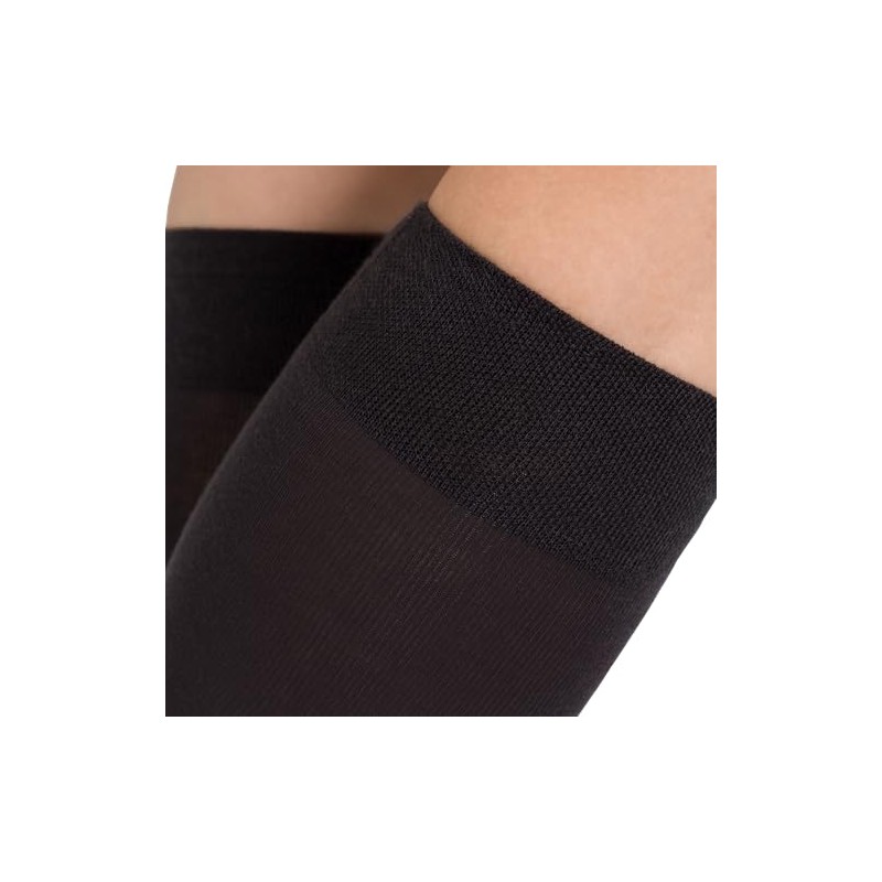 Hudson Relax Fine Women's Knee Socks Pressure-free Waistband, Anthracite 0545