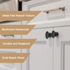 sourcing map 8pcs Round Wooden Knobs, 23mm/0.9" Mushroom Shape Kitchen