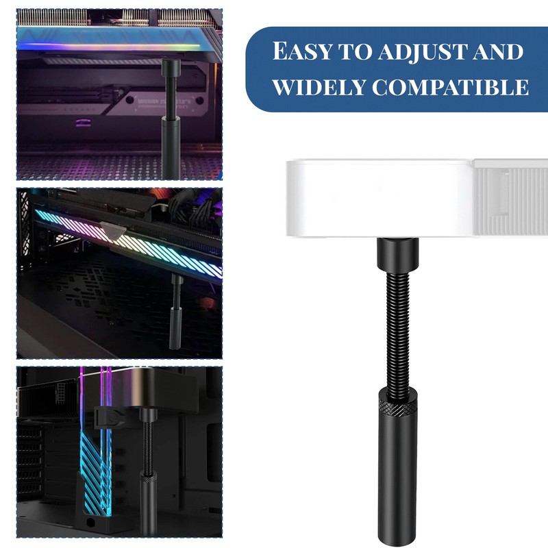 74 mm - 120 mm Height Adjustable GPU Support Black