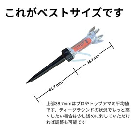 GreenLife Golf Magnet Tees 79mm Set of 10 - Top 1.5 inches (38.7 mm) Top Recommended by Top Amateurs and Professionals, Magnetic Tees, Golf Long Tees, Anti-Loss, Competition Prizes, Great Gift