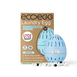 Ecoegg Laundry Egg – Fresh Linen | 70 Loads Refillable Laundry Detergent | Non-Bio, Hypoallergenic, Eco-Friendly, Great for Sensitive Skin