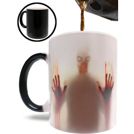 Auténtica taza Zombie de Monster Mugs - The Walking Dead/Fear the Dead Inspirado Taza/taza de cerámica sensible al calor que cambia de color de 11oz