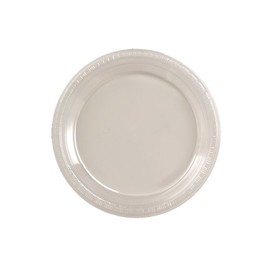 Creative Converting Touch of Color 20 Count Plastic Banquet Plates, Clear