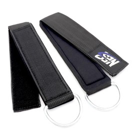 Foot Strap Heavy Padded For Gym and Fitness Training At Cable Pull,Cable Kickback Ankle Straps, Padded Ankle Cuffs for Butt Kickback and Leg Training (Black)