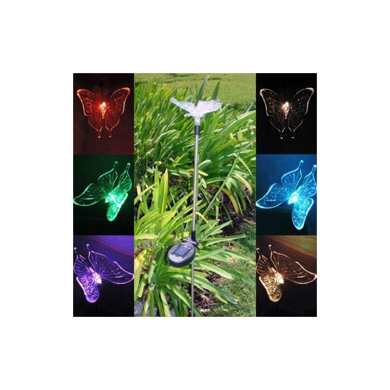 RELIGHTABLE Solar Powered Garden Stake LED Light, Set of 2