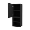 NicBex Dora-BS-00116-LWJ Storage Cabinets, 9.84"x11.81"x31.57", Black