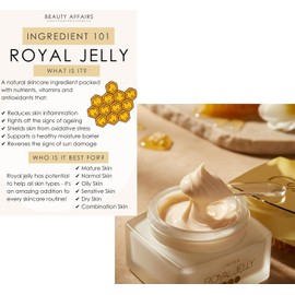 Crema facial hidratante con jalea real, hipoalergénica, para todo tipo de piel, 50 ml