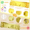 6 Pairs Little Girls Gloves, Satin Gloves for Princess Costume