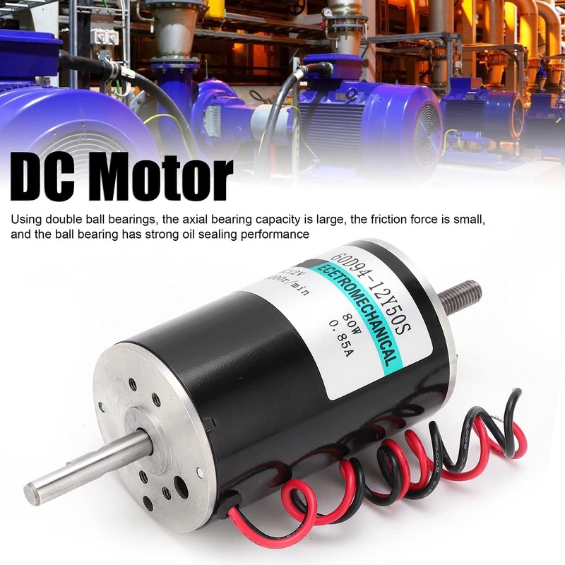 12 V 80 W DC Motor 4250 RPM High Speed
