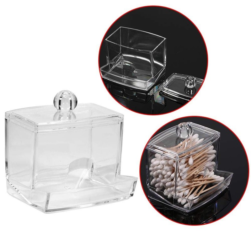 Cotton Swab Box, Practical Cotton Swab Q-tip Makeup Storage Organizer