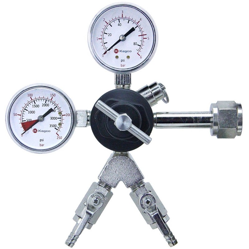 Kegco YH-762-2 Two Prouct Regulator, CGA-320