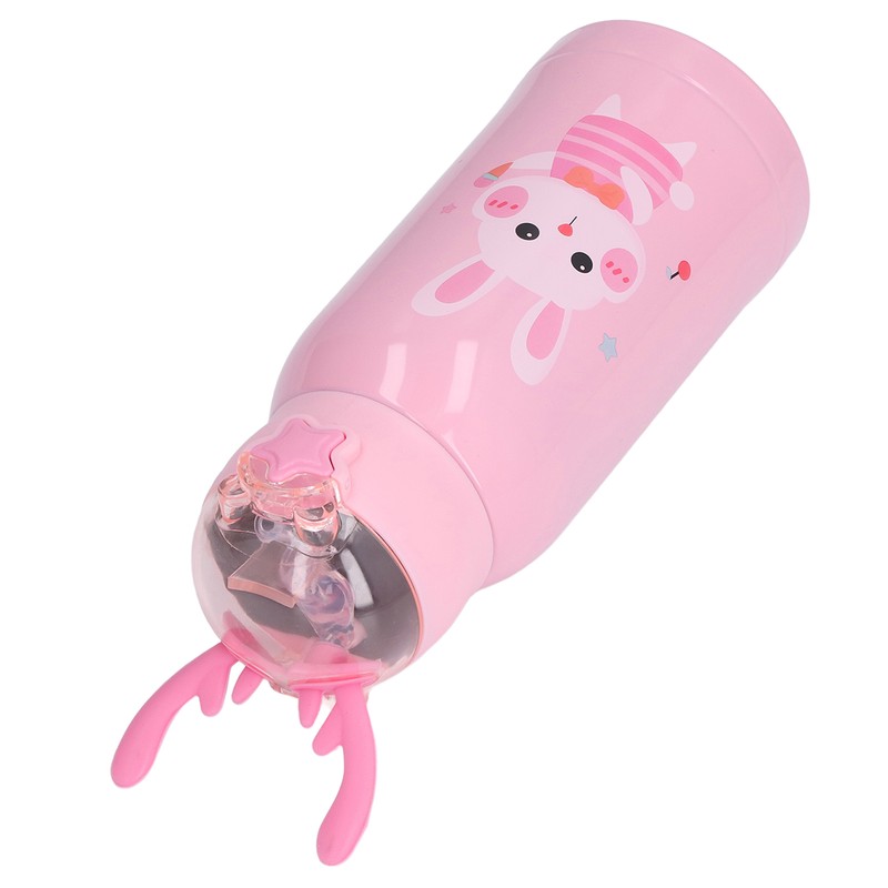 500ml Kids Stainless Steel Straw Thermal Insulation Cup Temperature Display