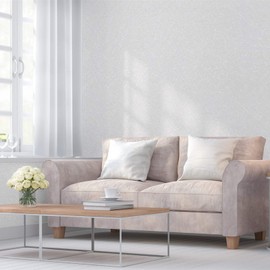 Abyssaly White Wallpaper Peel and Stick Wallpaper 15.7" X 118" Self Adhesive Embossed White Contact Paper Removable Kitchen Vinyl Film Textured Cabinet Shelf Paper